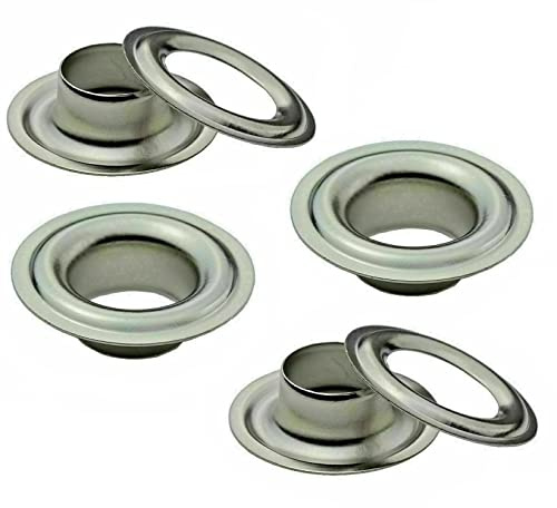ISTA TOOLS - Large selection of DIN 7332 eyelets German standard - for tarpaulins, banners, awnings (eyelets self-tapping) incl. counterwashers (50 pieces - 10 mm, stainless steel V2A)