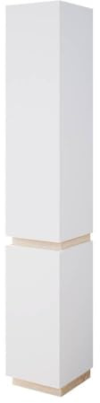 Vicco Armadio per il bagno Gloria, Bianco, 33 x 197.5 cm con 2 porte, con apertura per sifone e compatibile con la serie Gloria