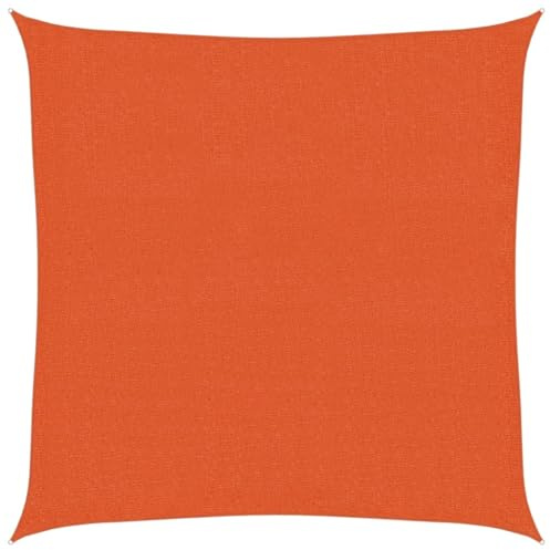 vidaXL Toldo de Vela HDPE Naranja 160 g/m² 2x2 m