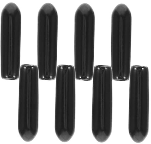 Endkappen für Geschirrspülerkörbe 3mm Schwarz 200 Stück | Kunststoff, für Zinkenabdeckung im Korb, Schutzkappen als Reparaturzubehör für Haushaltsgeräte