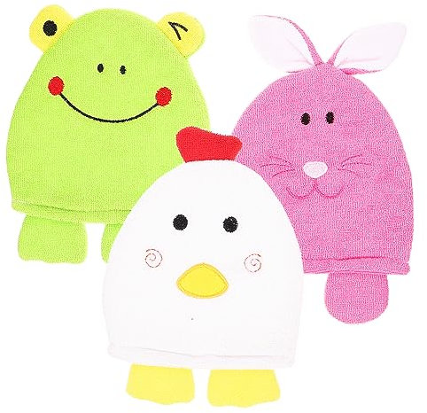 minkissy 9stücke Badehandschuhe Cartoon Exfolierende Duschhandschuhe Für Sanftes Peeling Wiederverwendbare Badewaren Für Geeignet Für Sanfte Hautpflege Style Zufällig