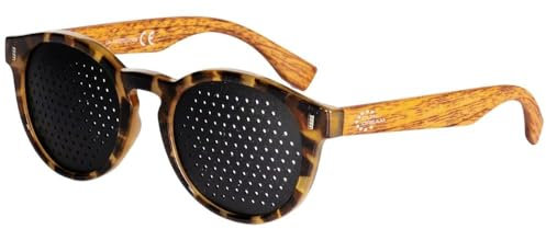 DUAL DREAM - Lochbrille für Augentraining Original Made in Italy, Rasterbrille Augentraining Pinhole Glasses Mann Frau, zur Verbesserung des Sehvermögens