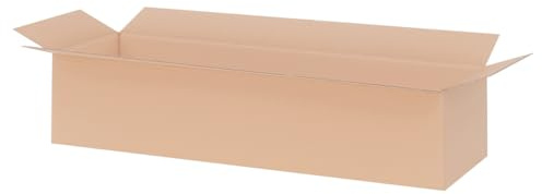 verpacking Faltkartons 1000 x 250 x 250 mm KK 201 Braun [Größe und Stückzahl wählbar] 2-wellige Kartons Versand 5 Stück