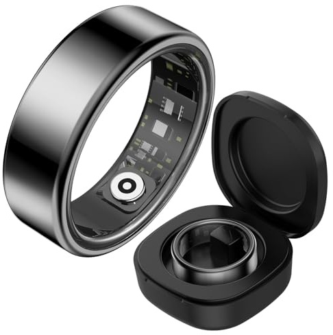 Yeforu Smart Ring Men Women Fitness Ring Health Rings for Men Women Sleep Tracker Ring Heart Rate Blood Oxygen Monitor Fitness Tracker Ring Health Rings Steps Calories Distance Tracking