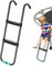 Scale per trampolino – Letto per trampolino – Scaletta in acciaio robusta | Portata 2 gradini/3 gradini larga scala universale per trampolino e accessori per bambini