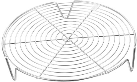 Alipis Supporto Per Cottura Vapore in Acciaio Inossidabile Vassoio Steamer Rotondo Con Gambe Alte Adatto Pentole Pressione e Forni Per Verdure Pesce e Dolci