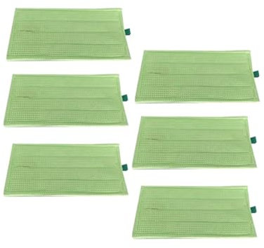 ZVVOEDMR Wischtuch, Kompatibel Mit Vorwerk, Kompatibel Mit Kobold, SP600 MF600 Staubsauger-Ersatzteilzubehör, Waschbares Nass-/Trocken-Wischpad-Reinigungstuch(Green 6PCS)