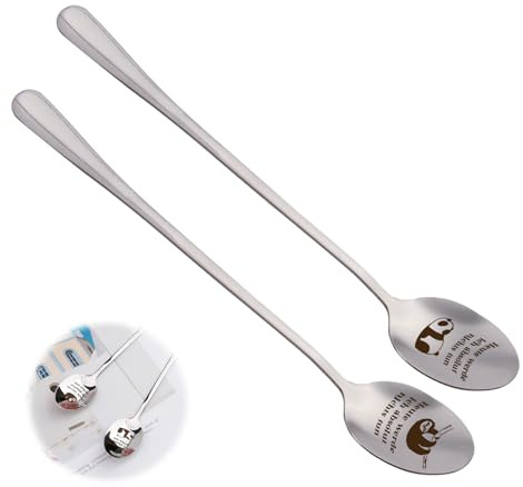 2 Stück Kaffeelöffel mit Gravur – Heute werde ich absolut nichts tun – Edelstahl Teelöffel als Hochzeitstag Geschenk für Männer, Papa, Opa, für Frauen, Mama & Oma