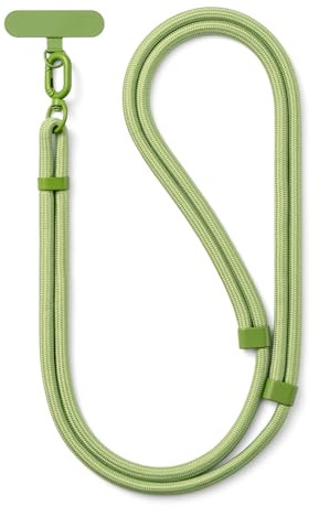 MORSUNBELA Handykette Universal Handyband zum Umhängen Handy Lanyard | 40 bis 80 cm verstellbar, mit Patch, abnehmbar und kompatibel mit den meisten Handyhüllen für Alltag, Reisen und Outdoor