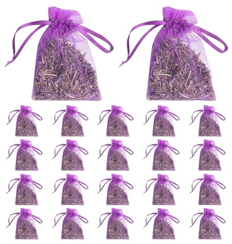 Lavendel Duftsäckchen Für Kleiderschrank 22 Stück Mottenschutz Für Kleiderschrank & Schubladen Lavendelsäckchen Getrocknete Lavendelblüten Schrankduft Für Schrank, Raum Und Auto Duft