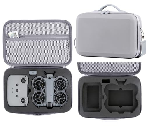 Hesupy Étui de transport Neo 2, pour DJI Neo 2 Fly More Combo - Sac de rangement portable - Boîte de rangement de voyage - Housse de protection antichoc pour ranger le contrôleur RC-N3, les batteries