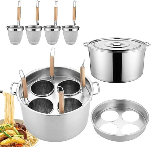 Bollitore per pasta in acciaio inox con divisore e colino, multifunzionale, per cucina di casa e ristorante