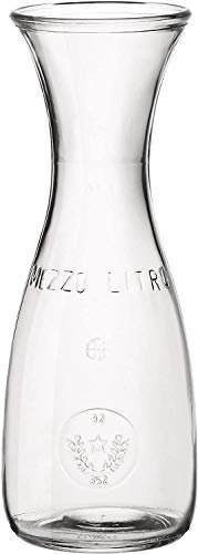 Bormioli 26376 Misura - Jarra redonda transparente de 500 ml sin cierre para bebidas