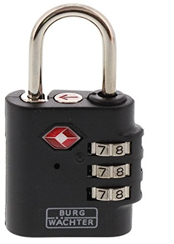 Burg-Wächter 77/30 säkerhetslås, 3,5 mm strykjärn, 3 nummerullar, TSA 77 30 SB