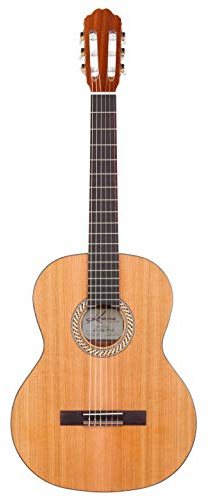 Kremona Soloist S65C Klassische Gitarre – Handgefertigt in Europa – Massive Rotzederndecke, Sapele-Boden und -Zargen – Inklusive Deluxe-gepolsterter Gigbag