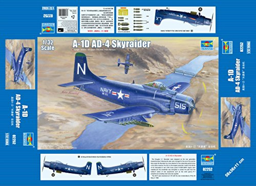 Trumpeter 02252 Modellbausatz A-1D AD-4 Skyraider, Verschieden