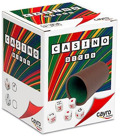 Cayro – Poker Casino Würfelbecher – innen gefütterter Becher. Gutes Design – ideal für Brettspiele – einzigartiges Design – zum Verschenken