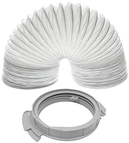 SPARES2GO Tuyau d'évacuation de 2 m + bague adaptateur/connecteur pour sèche-linge Indesit