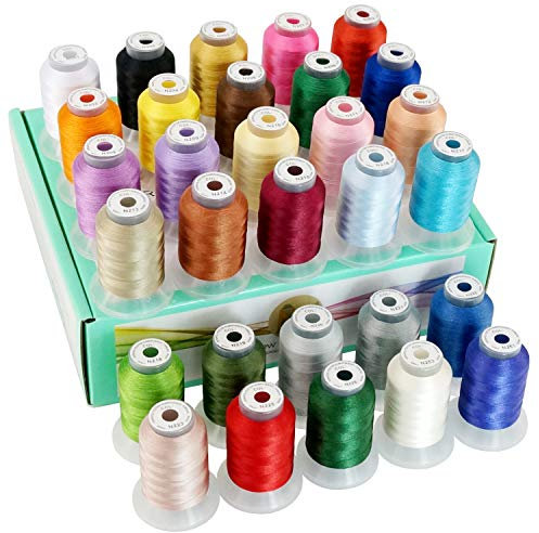 New brothread 30 Neue Janome Farben Polyester Maschinen Stickgarn 500M (550Y) - Sortiment 1