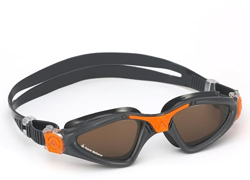 Aquasphere Kayenne | Simning, triathlon och glasögon med öppet vatten med UV-skydd, silikontätning, 180° vision, anti-dimlinser för män och kvinnor,