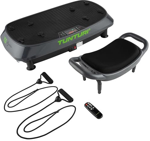 Tunturi Cardio Fit V20 Trilplaat - Vibration plate - met stoel