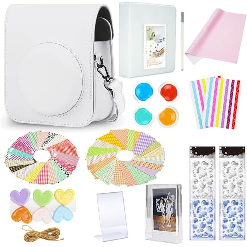 Yosuny Instant Camera Mini 12 Accessoires, Compatible avec Les appareils Photo Fujifilm Instax Film, Comprend l'étui/l'album/Le Filtre, etc.