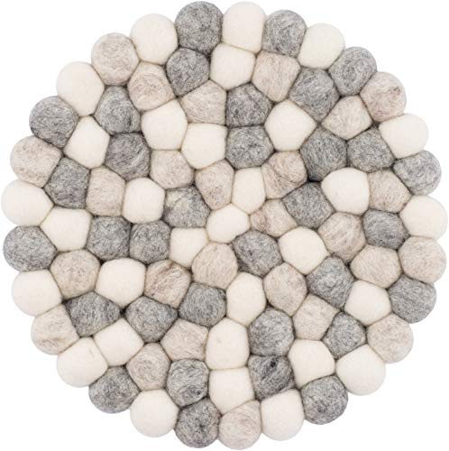 myfelt Filzkugel Topfuntersetzer - Hella - Ø 20 cm, bunt