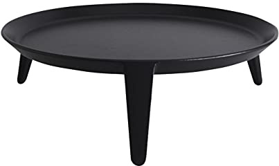 Morsø Tuscan Plancha Plancha en fonte solide Ø 32,5 cm Noir | Grille émaillée pour barbecue au charbon et four extérieur, design scandinave pour jardin, terrasse et camping