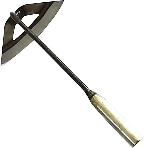 Qklovni Zappa Cava indurita Interamente in Acciaio, Zappa per piantagioni da Giardino, rastrello per diserbo Portatile, piantare ortaggi e Accessori per diserbo agricoli (1 pz)