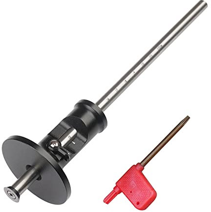 Anreißwerkzeug Streichmaß Markiermesser Holzmarkierungslehre Radmarkierungslehre Holzbearbeitung Radmarkierung Radschneider für Hartholz (A - Schwarz)