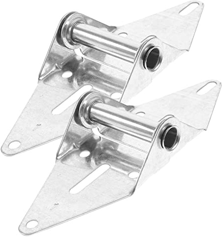 Veemoon 2 Charnières pour Porte de Garage, en Fer Argenté, Fermeture Automatique, avec Boulon de Montage, pour Usage Résidentiel