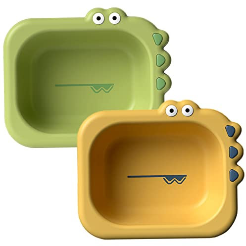 UPKOCH 2-teiliges Baby-waschbecken Für Neugeborene Cartoon-design Tragbare Spa-badewanne Für Kinder