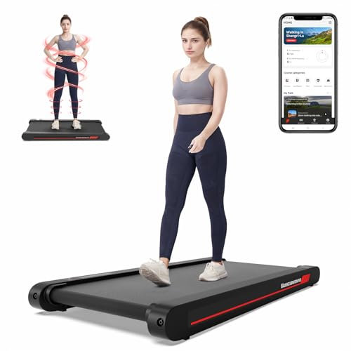 Sperax Walking Vibration Pad with APP, 3 in 1 Under Desk Low Noise Vibration Walking Treadmill Pad with Remote Control, Portable Treadmill for Home Office