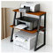 Rack per stampante Scrivania per stampante Scaffale per stampante Tavolo per stampante Supporto per stampante da tavolo Ripiani organizer a 3 livelli, Supporto per fotocopiatrice per stampante laser
