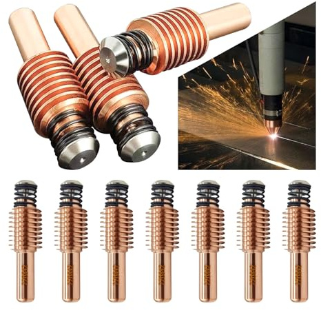 220842 Plasmaschneider-Elektroden, 105A Plasma-Elektroden-Schneidbrenner Verbrauchsmaterialien Kompatibel mit Hypertherm Powermax 45XP 65 85 105 HRT HRTs MRT (10)