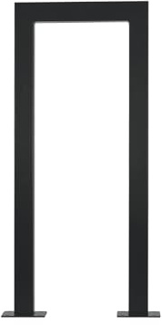 MORIA DESIGN U-Typ Fahrradständer 34 cm Bodenparker für 2 Fahrräder | Mountainbike, MTB, E-Bike, 2 Fahrräder, U-Typ Fahrradanlehnbügel, galvanisiert, pulverbeschichtet, Garage, Garten, Außen