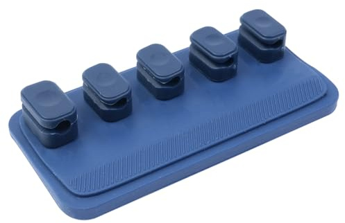 Namvo Cable Management, Magnetic Holder, Cable Ties for Desk, 5 Cable Clips, USB-C, Micro Cable, Sticks to Wood, Marble, Metal and Glass (Royal Blue)