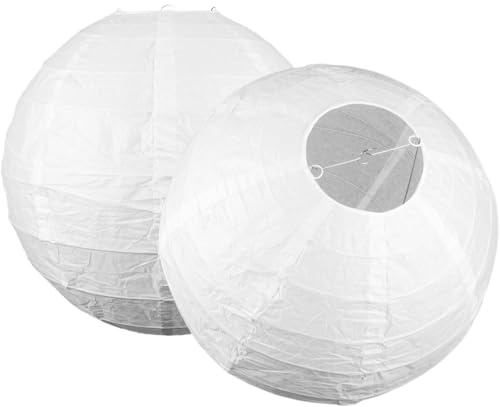 VOSAREA 2pcs Decke Lampenschirm Papier Lampe Abdeckung 40cm Klapp Lampenschirme für Decor