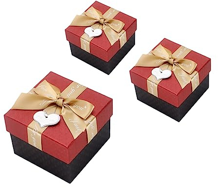 Hoement 1satz Teiliges Weihnachtsgeschenkboxen Quadratische Süßigkeitenboxen Für Partys Und Dekorationen Für Weihnachten Und Festliche Anlässe