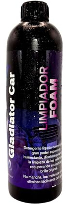 Champú Espuma Rosa Coche y Moto - Alta Concentración y Eficacia - Alto poder espumante - Jabón Limpiador Lavado - Producto Limpieza Detailing Profesional | GLADIATOR CAR