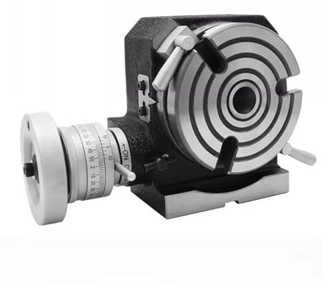 MJINA HV-8 Mesa de Trabajo giratoria Vertical y Horizontal de 8 Pulgadas, fresadora y Perforadora de 200mm de diámetro, fresadora de Mesa de Trabajo(6 Inches)