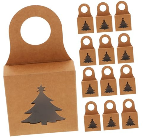 Homoyoyo 25stücke Kraftpapier Weinflaschenbox Mit Klarsichtfenster Faltbare Geschenkverpackung Für Wein Bier Und Whiskey Für Und Dekoration