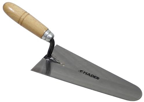 Truelle de maçon en acier, 220 mm, idéale pour mélanger et appliquer du mortier, robuste et durable, parfaite pour les travaux de construction.*