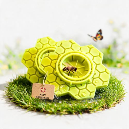 Bienentränke Gelb 2er Set aus Silikon für Garten und Balkon Insectana
