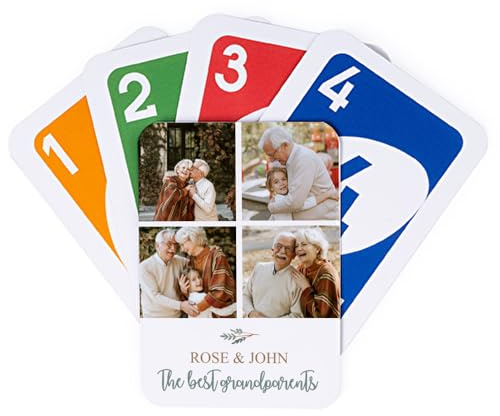 Wanapix | Personalisiertes Kartenspiel mit eigenen Fotos drucken | Kartenspiel Personalisiertes | Original Gesellschaftsspiel | 108 Karten | Für Familien | Geschenk Großeltern