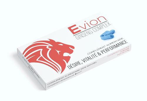 EVION - Complément Alimentaire Ginseng Complex pour Homme - Formule Virilité Homme - 10 Gélules