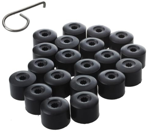 20X Wheel Lug Nut Cover Caps with Removal Tool, Wheel Bolt Cover Replacement FOR VW GOLF, ARTEON, CADDY, EOS, PASSAT, JETTA, BEETLE 1K0601173