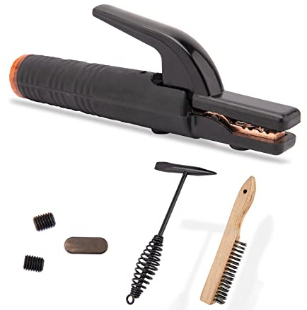 Supporto per elettrodo 500 Amp per saldatura elettrodo, resistente pinza per elettrodo per saldatore MMA ad arco, nero