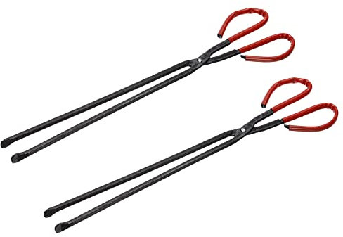 sourcing map 2Stk Scherenzange 45cm Karbonstahl Greifer Müllpflücker Holzkohle Schwarz