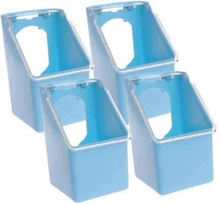 4pcs Pigeon Feeder Pigeon Supplies Cages Quail Cage Comederos Quail Feeder Outside para Water s Bird Bowl Parrot Suite Single Hole
